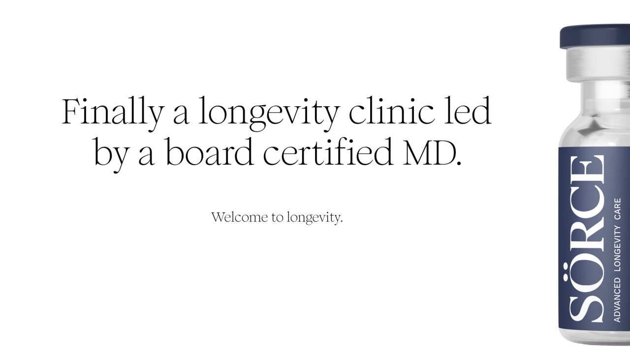 A SÖRCE Advanced Longevity Care vial.